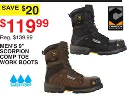 Dunham's Sports MEN'S 9  SCORPION COMP TOE WORK BOOTS offer