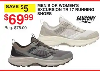 Dunham's Sports SAUCONY MEN'S OR WOMEN'S EXCURSION TR 17 RUNNING SHOES offer