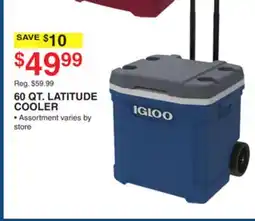 Dunham's Sports IGLOO 60 QT. LATITUDE COOLER offer