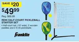 Dunham's Sports FRANKLIN REIN HALF-COURT PICKLEBALL STARTER SET offer