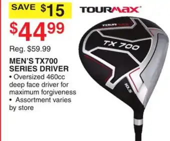 Dunham's Sports TOURMAX MEN'S TX700 SERIES DRIVER offer