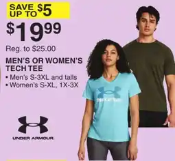 Dunham's Sports MEN'S OR WOMEN'S TECH TEE offer