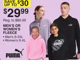 Dunham's Sports PUMA MEN'S OR WOMEN'S FLEECE offer