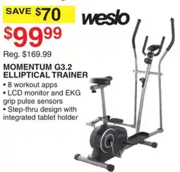 Dunham's Sports MOMENTUM G3.2 ELLIPTICAL TRAINER offer