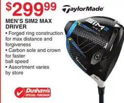 Dunham's Sports DUNHAM'S MEN'S SIM2 MAX DRIVER offer