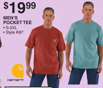 Dunham's Sports CARHARTT MEN'S POCKET TEE offer