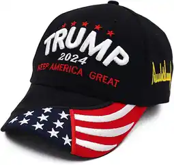 Walmart ALUED Unisex Trump 2024 Hat, Embroidered, Adjustable, Keep America Great Camo Baseball Cap offer