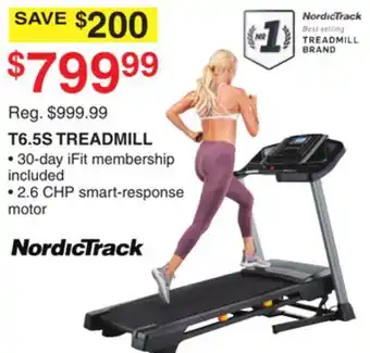 Dunham's Sports NORDICTRACK T6.5S TREADMILL offer