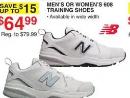 Dunham's Sports NEW BALANCE MEN'S OR WOMEN'S 608 TRAINING SHOES offer