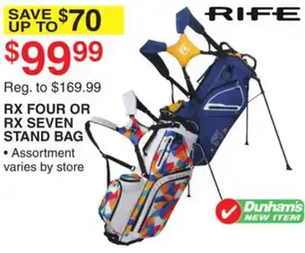 Dunham's Sports RX FOUR OR RX SEVEN STAND BAG offer