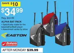 Dunham's Sports EASTON ALPHA BAT PACK offer