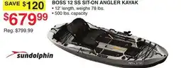 Dunham's Sports BOSS 12 SS SIT-ON ANGLER KAYAK offer