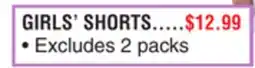 Dunham's Sports GIRLS' SHORTS offer