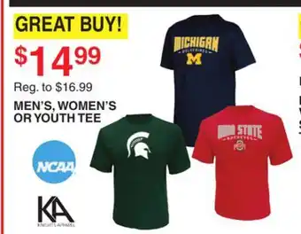 Dunham's Sports MEN'S, WOMEN'S OR YOUTH TEE offer