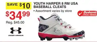 Dunham's Sports YOUTH HARPER 8 RM USA BASEBALL CLEATS offer