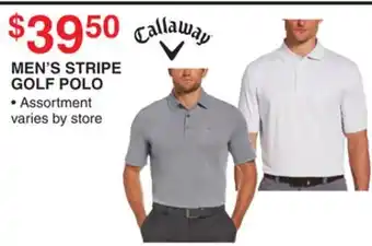 Dunham's Sports MEN'S STRIPE GOLF POLO offer