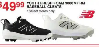 Dunham's Sports YOUTH FRESH FOAM 3000 V7 RM BASEBALL CLEATS offer