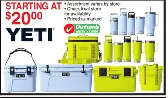 Dunham's Sports YETI offer