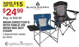 Dunham's Sports MESH DIRECTOR'S WITH TABLE OR MESH BIG BOY CHAIR offer