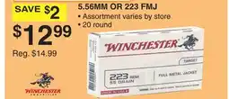 Dunham's Sports WINCHESTER 5.56MM OR 223 FMJ offer