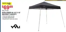 Dunham's Sports EXPLORER 64 10' X 10' INSTANT CANOPY offer