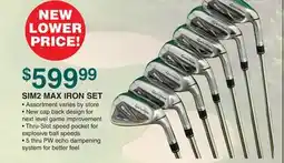 Dunham's Sports SIM2 MAX IRON SET offer