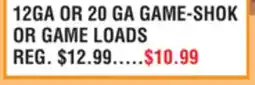 Dunham's Sports 12GA OR 20 GA GAME-SHOK OR GAME LOADS offer