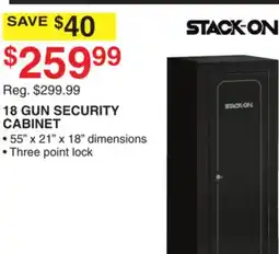 Dunham's Sports STACK-ON 18 GUN SECURITY CABINET offer