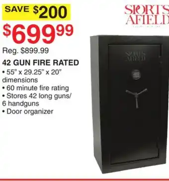 Dunham's Sports SPORTS AFIELD 42 GUN FIRE RATED offer