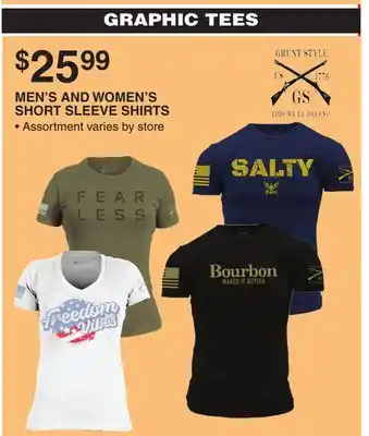 Dunham's Sports MEN'S AND WOMEN'S SHORT SLEEVE SHIRTS offer