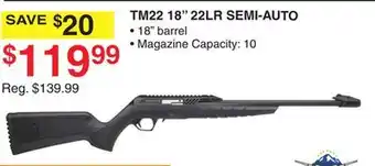 Dunham's Sports TM22 18 22LR SEMI-AUTO offer