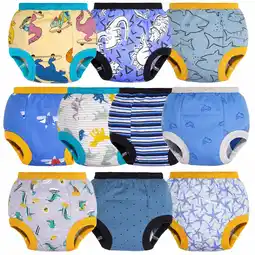 Walmart BIG ELEPHANT Baby Boys Training Pants, Toddler Potty Training Underwear 100% Cotton, 3T offer