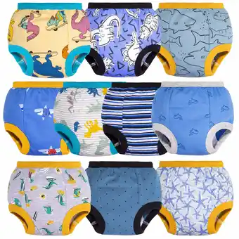 Walmart BIG ELEPHANT Baby Boys Training Pants, Toddler Potty Training Underwear 100% Cotton, 3T offer