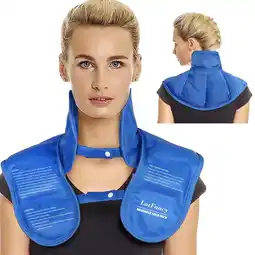 Walmart LotFancy Neck and Shoulder Gel Ice Pack, Reusable Cold Neck Wrap for Pain,Swelling offer