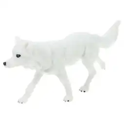 Walmart Wolf Model Toy Child Playsets Toys for Kids Decorate Animal White Plastic offer