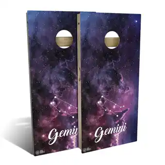 Walmart Skip's Garage Gemini Outdoor Cornhole Board Set Include Carrying Case Backyard 2x4 offer