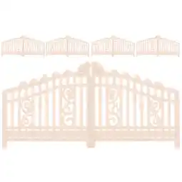 Walmart 5Pcs Miniature Farm Gate Miniature Garden Gate Sand Table Garden Gate Mini House Decorations offer