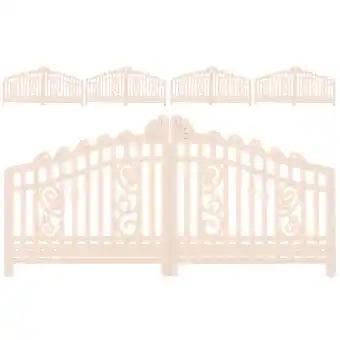 Walmart 5Pcs Miniature Farm Gate Miniature Garden Gate Sand Table Garden Gate Mini House Decorations offer