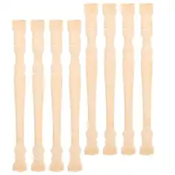 Walmart 8pcs Mini Wood Roman Pillars Model Mini House Pillar Micro Landscape Pillar Decoration offer