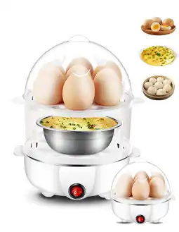 Walmart Fixdono Rapid Egg Cooker, 14 Egg Capacity Electric Egg Cooker for Hard Boiled Eggs, White offer