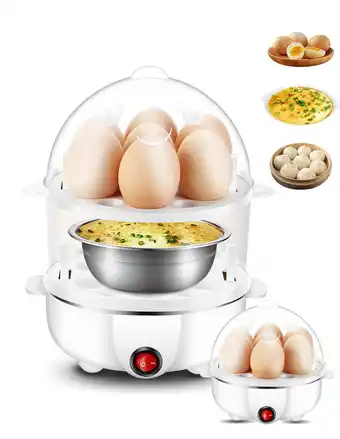 Walmart Fixdono Rapid Egg Cooker, 14 Egg Capacity Electric Egg Cooker for Hard Boiled Eggs, White offer