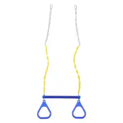 Walmart Weiweiguan Playground Trapeze Bar Rings Chain Swing Set for Kids Orange offer