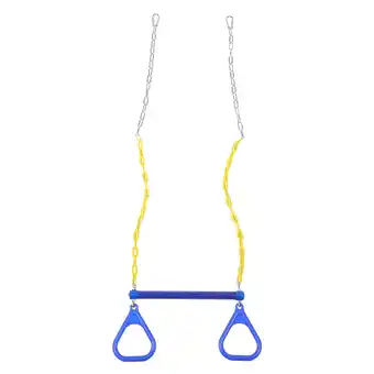 Walmart Weiweiguan Playground Trapeze Bar Rings Chain Swing Set for Kids Orange offer