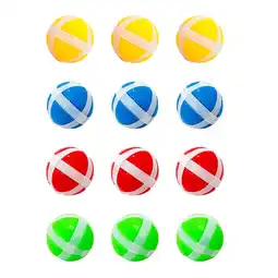 Walmart 12pcs Plastic Sticky Balls Board Sticky Balls Game Accessories offer