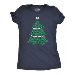 Walmart Womens Dog Paw Christmas Tree T shirt Cute Xmas Gift Holiday Puppy Lover Tee Womens Graphic Tees offer