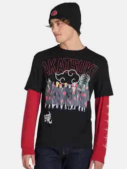 Walmart Naruto Men's and Big Men’s Layered Graphic Tee and Beanie Set, 2-Piece, Sizes XS-3XL offer