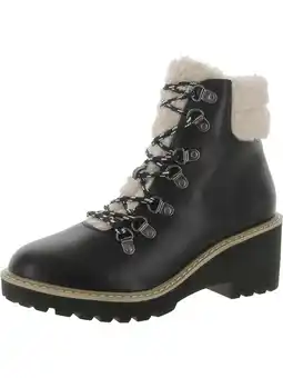 Walmart Hey Girl Womens Squad Faux Suede Lace-Up Ankle Boots offer