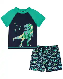 Walmart Andy & Evan boys Rashguard Set, 0/3M, Blue offer