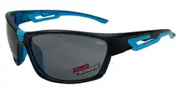 Walmart Epoch Eyewear Epoch 9 Sport Sunglasses Blue Polycarbonate Frame & Smoke Lenses offer