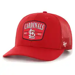 Walmart Men's '47 Red St. Louis Cardinals Squad Trucker Adjustable Hat offer